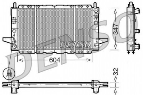 DRM10086 DENSO Радиатор охолоджування