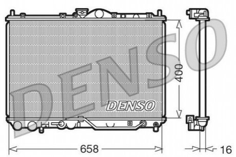 DRM45011 DENSO Радиатор охолоджування