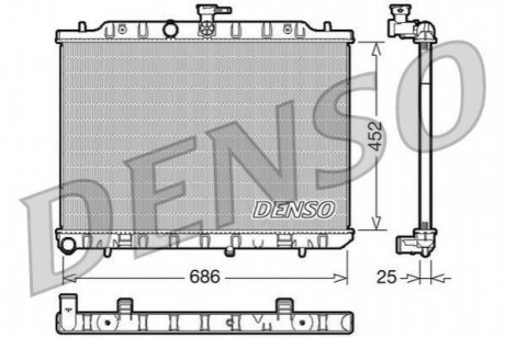 DRM46007 DENSO Радиатор охолоджування