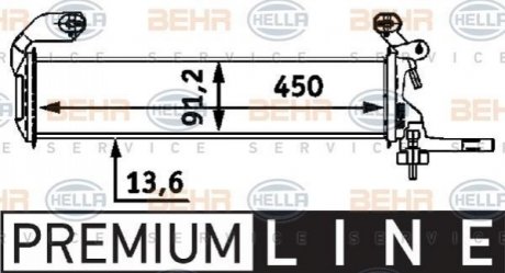 8MK 376 712-661 HELLA Радиатор охолоджування