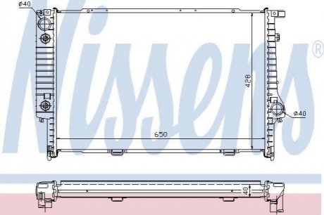 60694A NISSENS Радиатор охолоджування