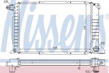 62080A NISSENS Радіатор охолоджування