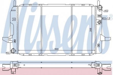62218 NISSENS Радиатор охолоджування