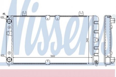 623554 NISSENS Радіатор охолоджування