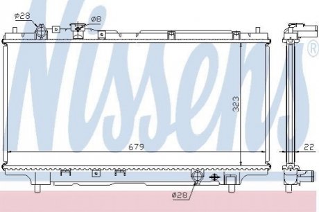 62383A NISSENS Радіатор охолоджування