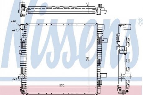 62629A NISSENS Радиатор охолоджування