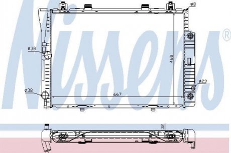 62746A NISSENS Радіатор охолоджування