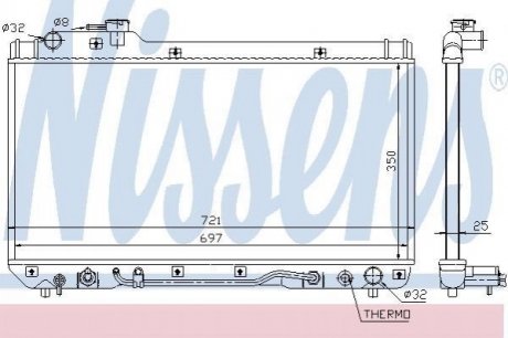 64761 NISSENS Радиатор охолоджування