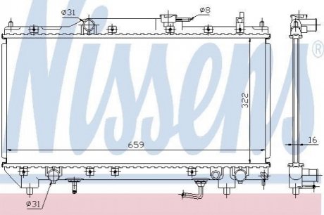 64782A NISSENS Радиатор охолоджування