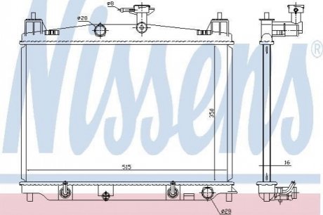 68538 NISSENS Радиатор охолоджування