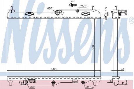 69234 NISSENS Радіатор охолоджування