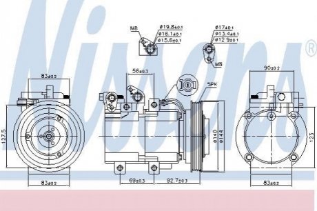 890182 NISSENS Компресор кондиционера