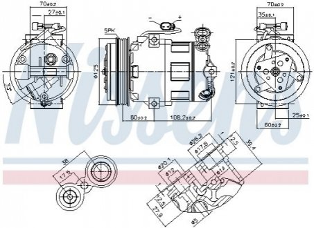 890185 NISSENS Компресор кондиціонера