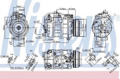 890218 NISSENS Компресор кондиционера