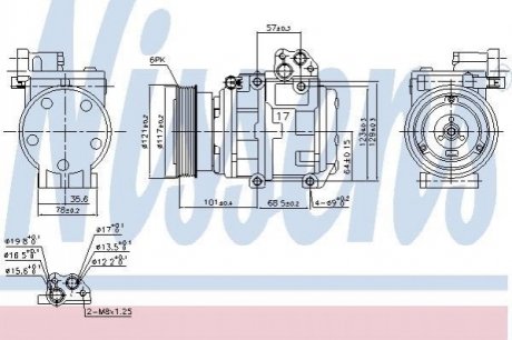 890234 NISSENS Компресор кондиционера