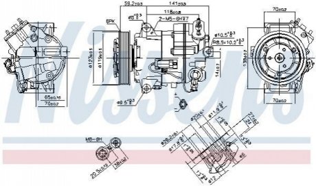 890264 NISSENS Компресор кондиціонера