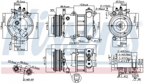 890664 NISSENS Компресор кондиционера