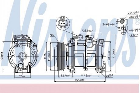 89074 NISSENS Компресор кондиционера