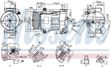 890758 NISSENS Компресор кондиционера