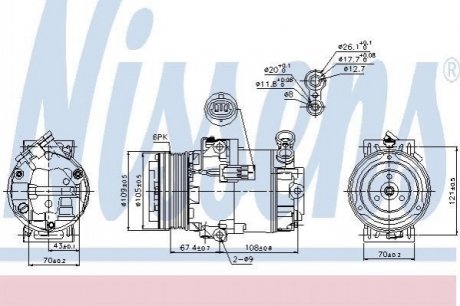 89222 NISSENS Компресор кондиционера