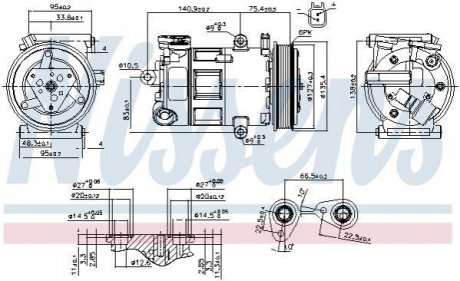 89348 NISSENS Компресор кондиціонера