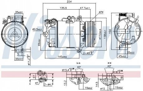 89483 NISSENS Компресор кондиционера