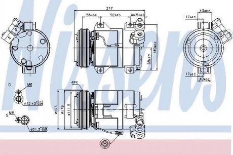 89519 NISSENS Компресор кондиціонера