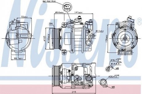 89520 NISSENS Компресор кондиціонера