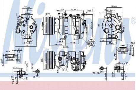 89550 NISSENS Компресор кондиціонера