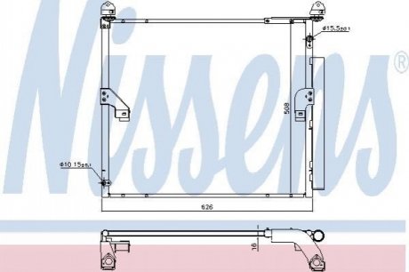 940623 NISSENS Конденсер TOYOTA LAND CRUISER PRADO J150 (09-) 2.7 i