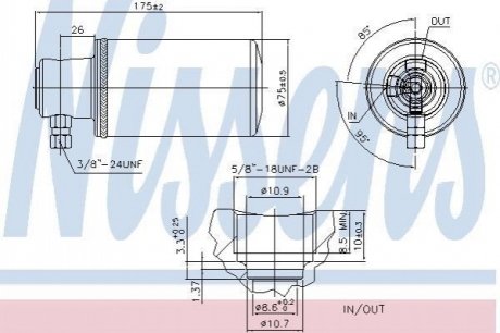 95229 NISSENS Осушувач кондиционера