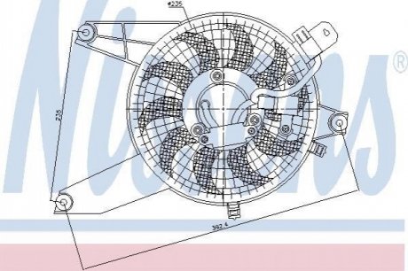 85370 NISSENS Вент-р HY TERRACAN(01-)2.9 CRDi(+)[OE 97643-H1600]