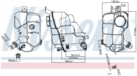 996230 NISSENS Расширительный бачок