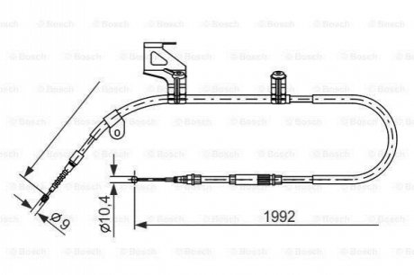 1 987 477 244 BOSCH Трос ручного гальма