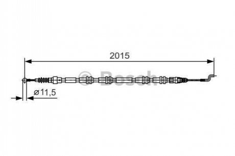 1 987 482 017 BOSCH Трос ручного гальма