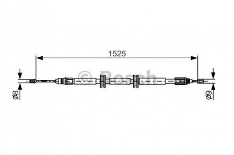 1 987 482 142 BOSCH Трос ручного