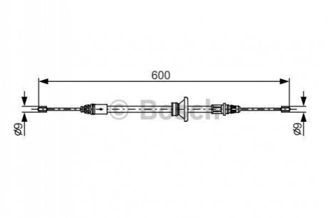 1 987 482 146 BOSCH Трос ручного гальма