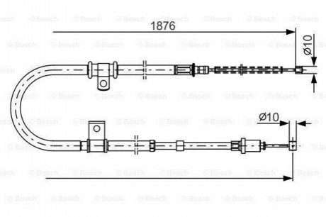 1 987 482 183 BOSCH Трос ручного гальма