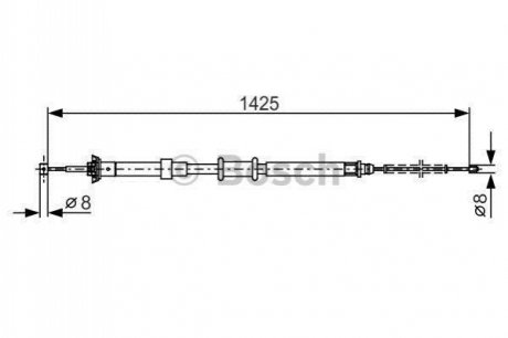 1 987 482 200 BOSCH Трос ручного гальма