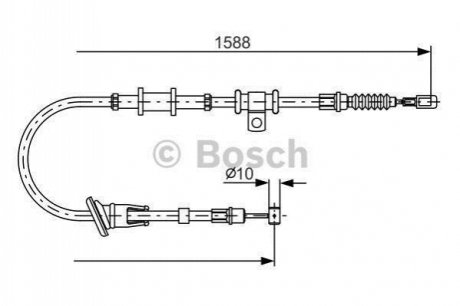 1 987 482 245 BOSCH Трос ручного гальма