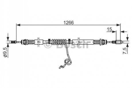 1 987 482 281 BOSCH Трос ручного гальма