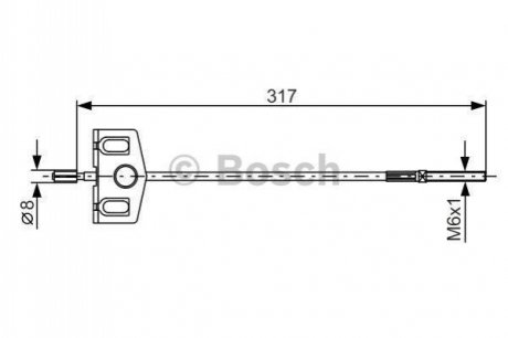 1 987 482 342 BOSCH Трос ручного гальма