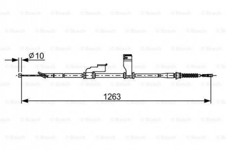 1 987 482 617 BOSCH Трос ручного гальма