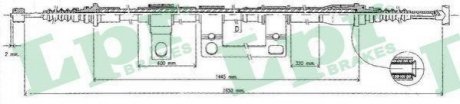 C0395B LPR Трос ручного гальма