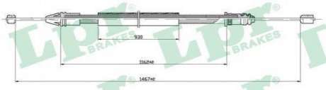 C0401B LPR Трос ручного гальма
