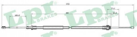 C1666B LPR Трос ручного гальма