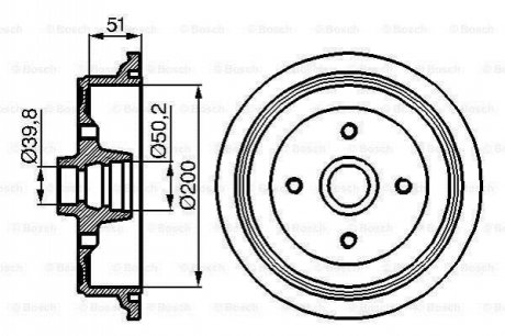 0 986 477 016 BOSCH Барабан гальмівний