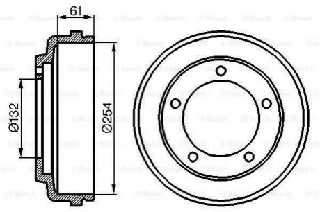 0 986 477 048 BOSCH Барабан гальмівний
