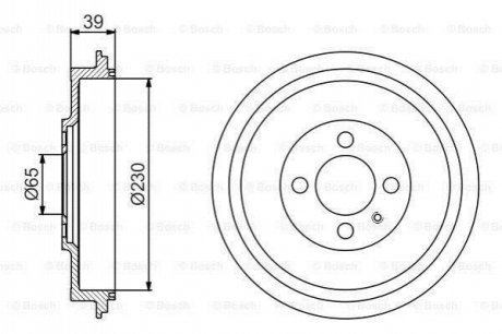 0 986 477 194 BOSCH Барабан гальмівний