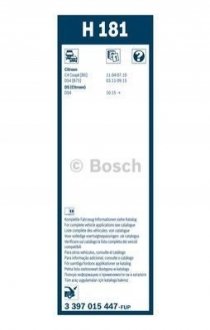 3 397 015 447 BOSCH Щітка склоочисника